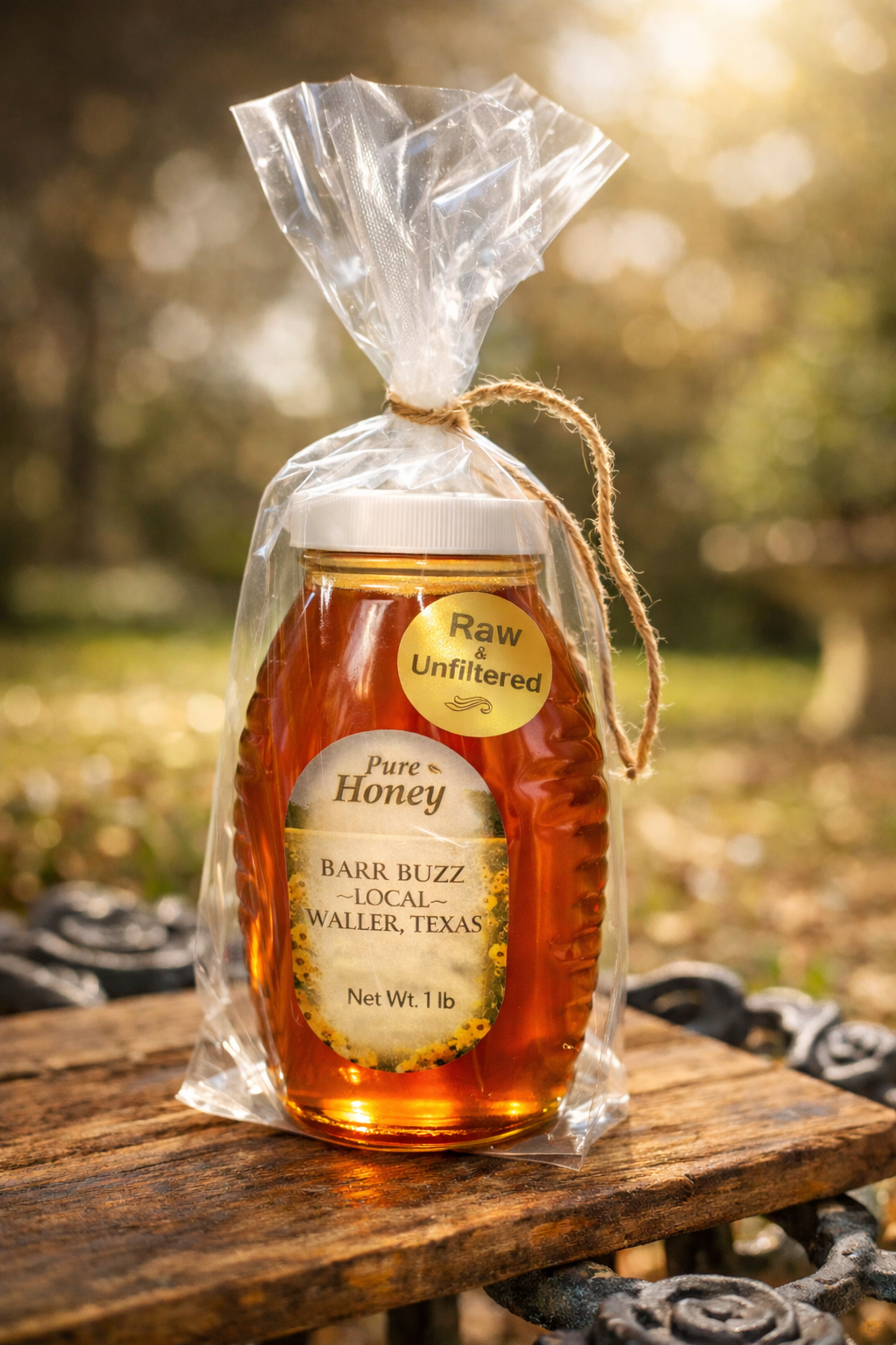 Waller County Raw Honey – 1 lb | Unfiltered • Unheated • 100% Pure