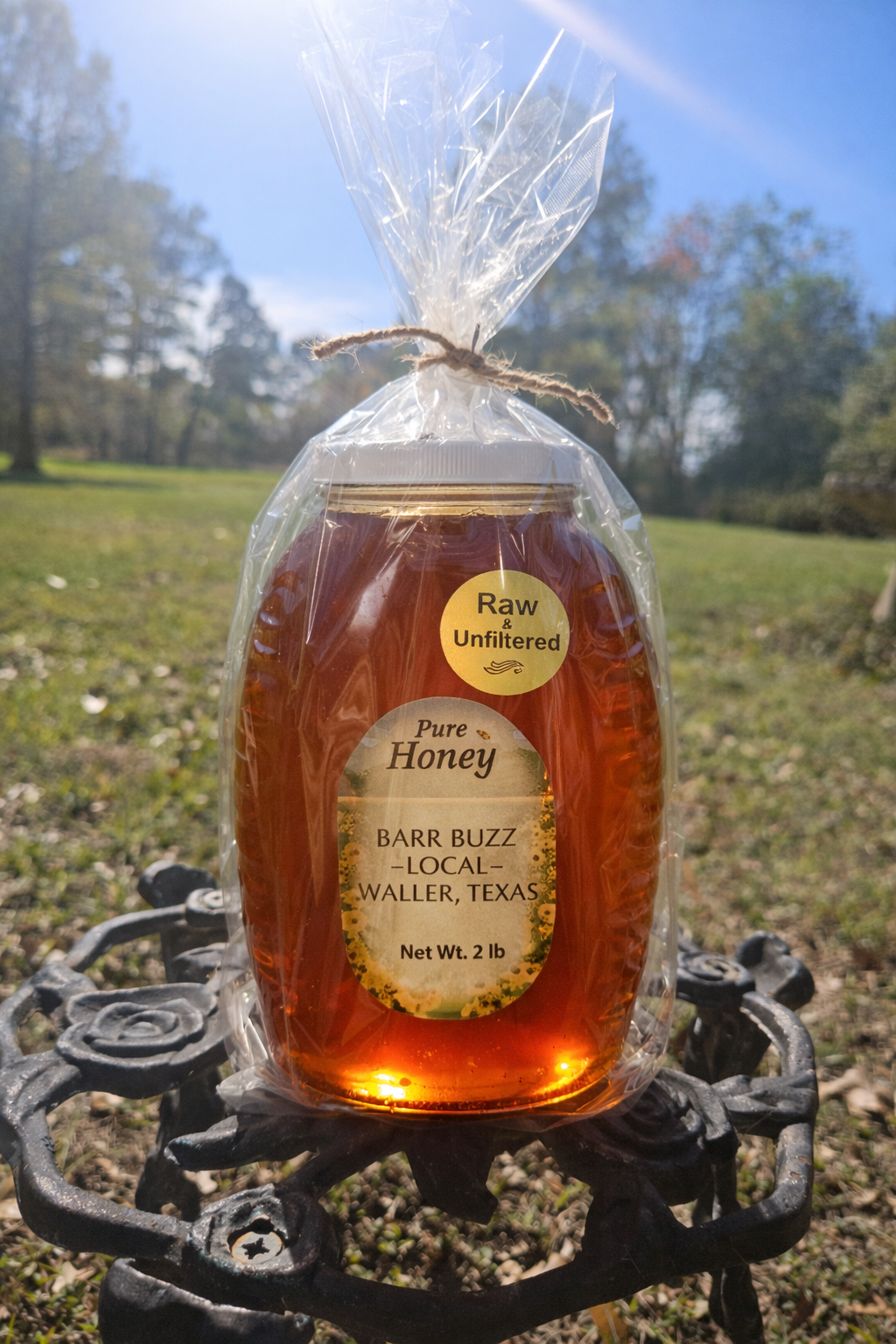 Waller County Raw Honey – 2 lb | Unfiltered • Unheated • 100% Pure